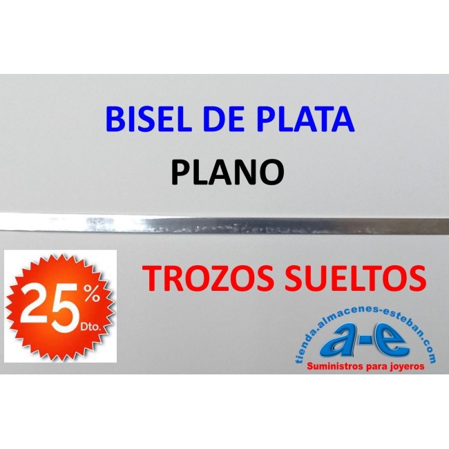 BISEL PLATA 999 PLANO 3,18X0,33MM (LOTE TROZOS N. 216)