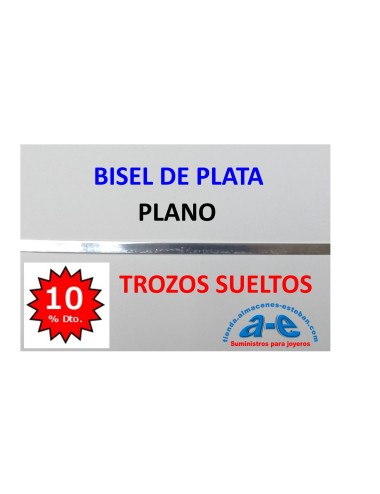 BISEL PLATA 999 PLANO 3,90X0,25MM (LOTE TROZOS N. 219)