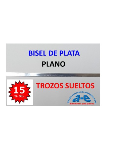 BISEL PLATA 999 PLANO 4,78X0,51MM (LOTE TROZOS N. 226)