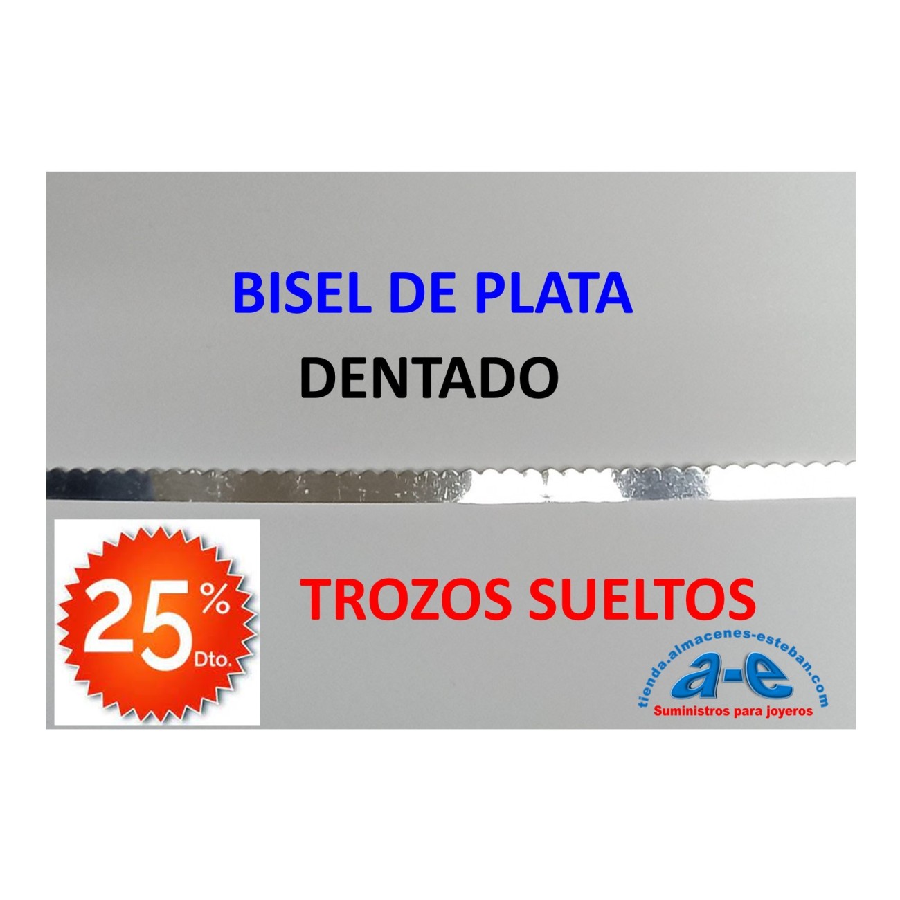 BISEL PLATA 999 DENTADO 3,18X0,33MM (LOTE TROZOS N. 232)