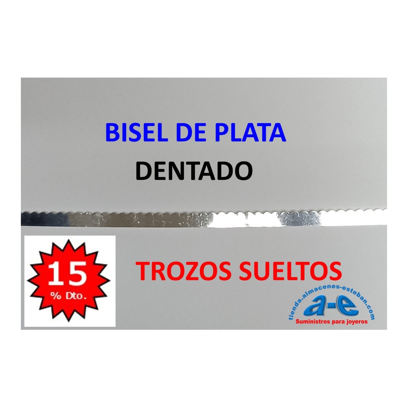 BISEL PLATA 999 DENTADO 4,78X0,33MM (LOTE TROZOS N. 234)