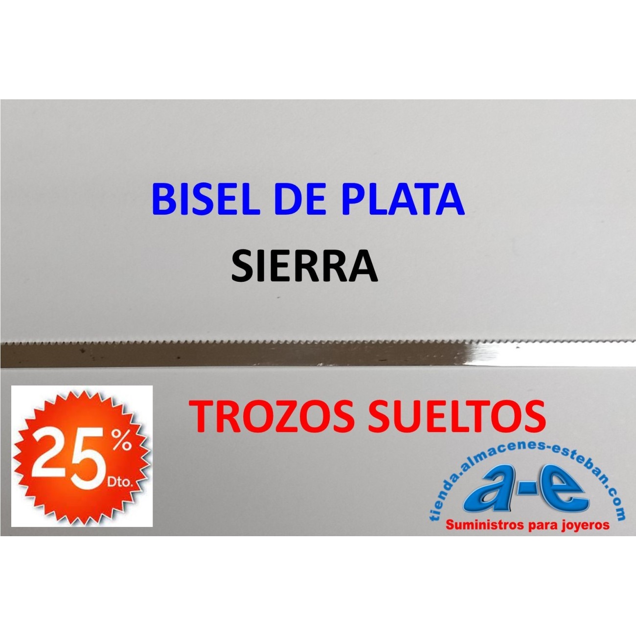 BISEL PLATA 999 SIERRA 4,78X0,41MM (LOTE TROZOS N. 238)