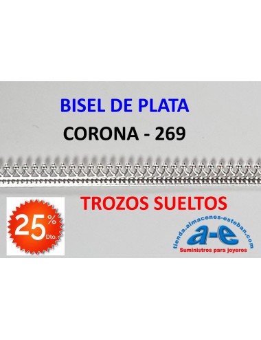 BISEL PLATA 925 CORONA 269 (LOTE TROZOS N. 242)