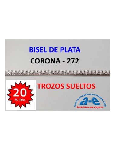 BISEL PLATA 925 CORONA 272 (LOTE TROZOS N. 244)