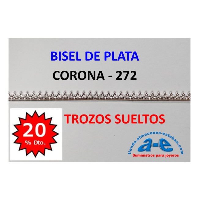 BISEL PLATA 925 CORONA 272 (LOTE TROZOS N. 244)