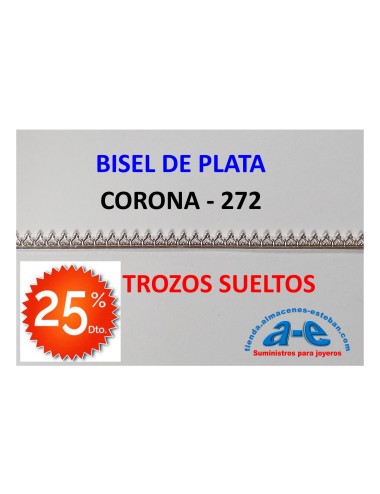 BISEL PLATA 925 CORONA 272 (LOTE TROZOS N. 245)