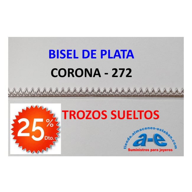 BISEL PLATA 925 CORONA 272 (LOTE TROZOS N. 245)