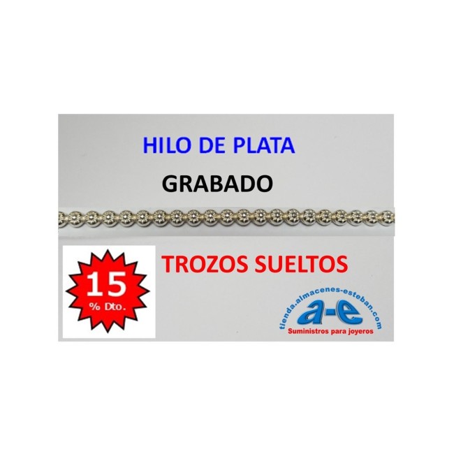 HILO PLATA FLOR 276 (LOTE TROZOS N. 246)