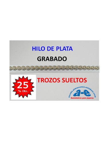 HILO PLATA FLOR 276 (LOTE TROZOS N. 247)