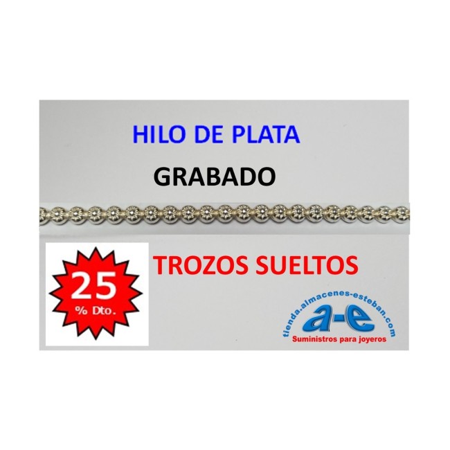 HILO PLATA FLOR 276 (LOTE TROZOS N. 247)