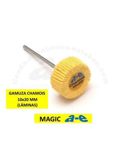 CEPILLO MONTADO GAMUZA CHAMOIS 10x20 MM a-e (LAMINAS)