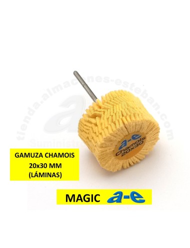 CEPILLO MONTADO GAMUZA CHAMOIS 20x30 MM a-e (LAMINAS)