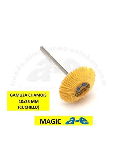 CEPILLO MONTADO GAMUZA CHAMOIS 10x25 MM a-e (CUCHILLO)