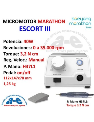 MICROMOTOR MARATHON ESCORT III 40W 35000 RPM