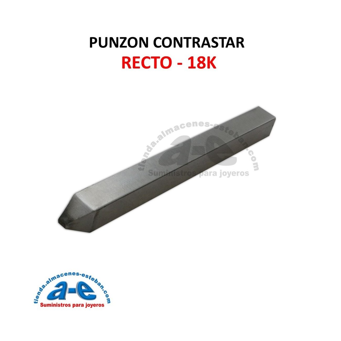PUNZON CONTRASTE RECTO 18K