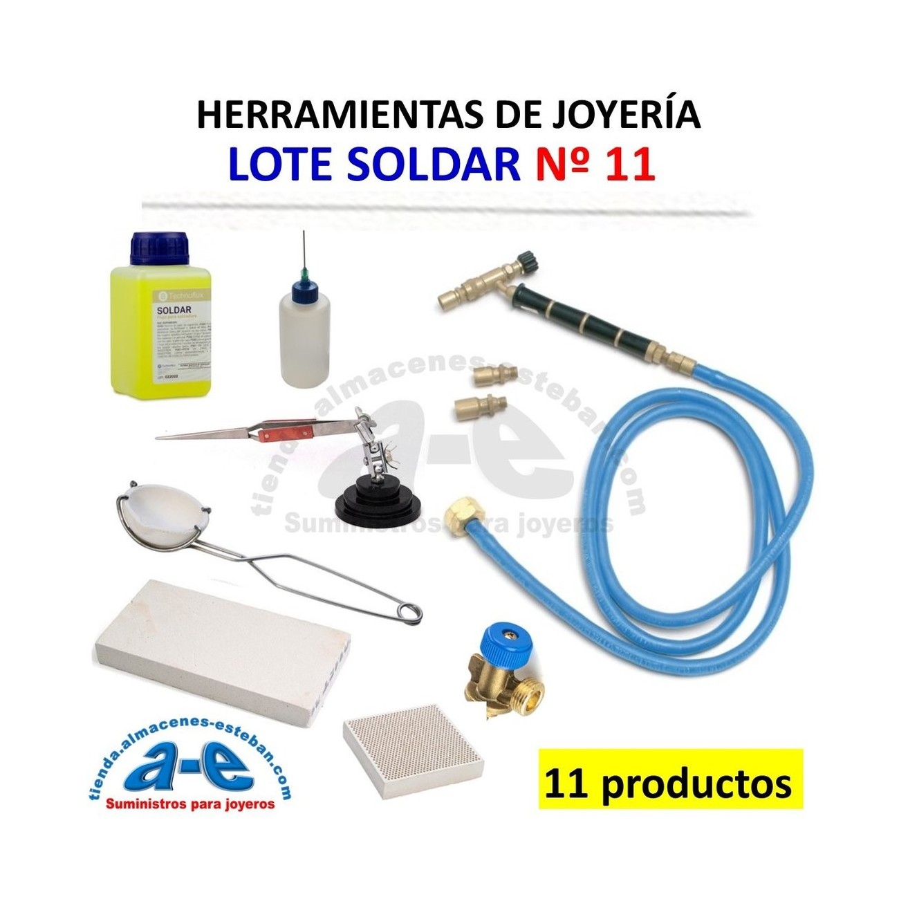 LOTE DE SOLDAR JOYERÍA Nº 11 - (11 PRODUCTOS)