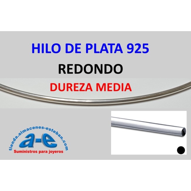 HILO PLATA 925 REDONDO 0,66MM-M MEDIA (1 m)