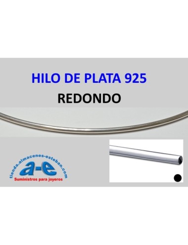 HILO PLATA 925 REDONDO 0,79MM-M MEDIA (1 m)