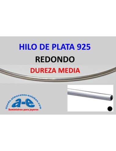 HILO PLATA 925 REDONDO 1,30MM-M MEDIA (1 m)