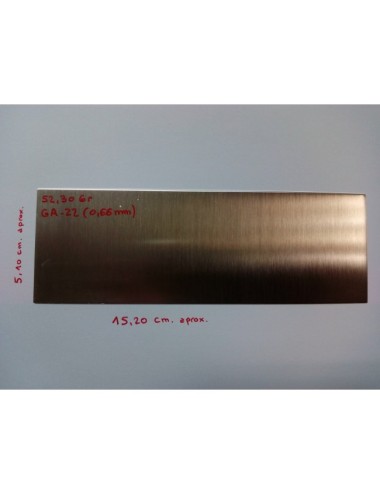 CHAPA PLATA 925 0,66MM-R (150X50MM) RECOCIDA