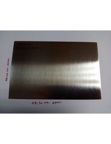 CHAPA PLATA 925 0,66MM-R (150X100MM) RECOCIDA