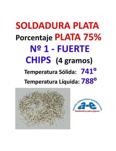 SOLDADURA PLATA N. 1 FUERTE USA CHIPS