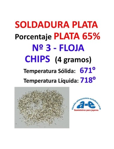 SOLDADURA PLATA N. 3 FLOJA USA CHIPS