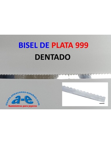 BISEL PLATA 999 DENTADO 6,35X0,41MM-R RECOCIDA (50 cm)