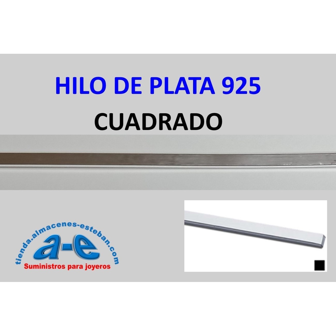 HILO PLATA 925 CUADRADO 1,02MM-R RECOCIDA (1 m)