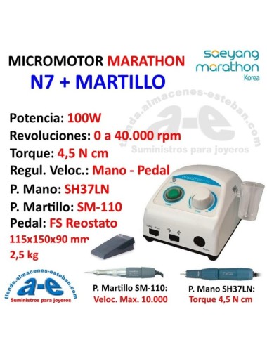 MICROMOTOR MARATHON N7 Y MARTILLO