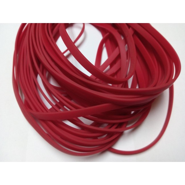 CAUCHO PLANO 6X2 ROJO 1M