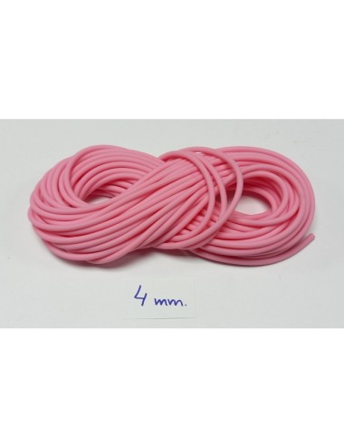 CAUCHO RED 4MM ROSA 1M