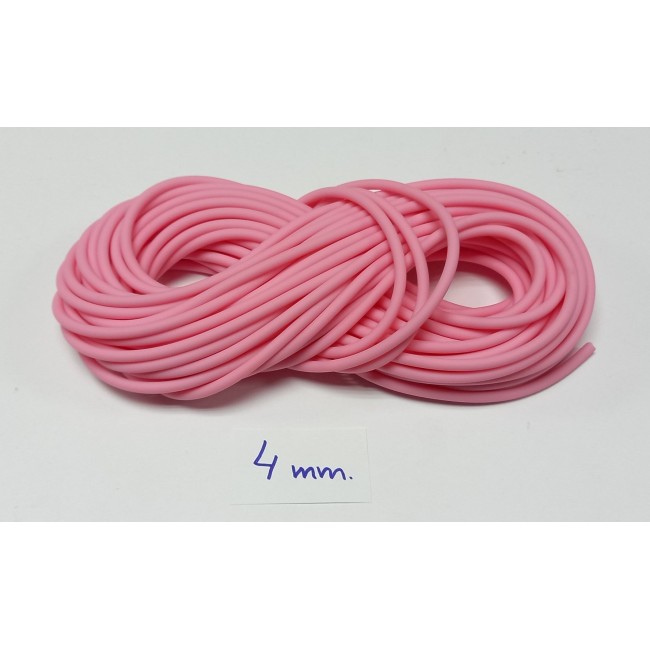 CAUCHO RED 4MM ROSA 1M