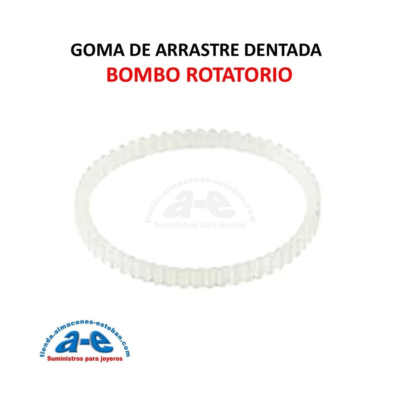 BOMBO ROTATORIO GOMA DENTADA ARRASTRE