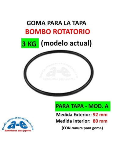 BOMBO ROTATORIO GOMA TAPA 3KG