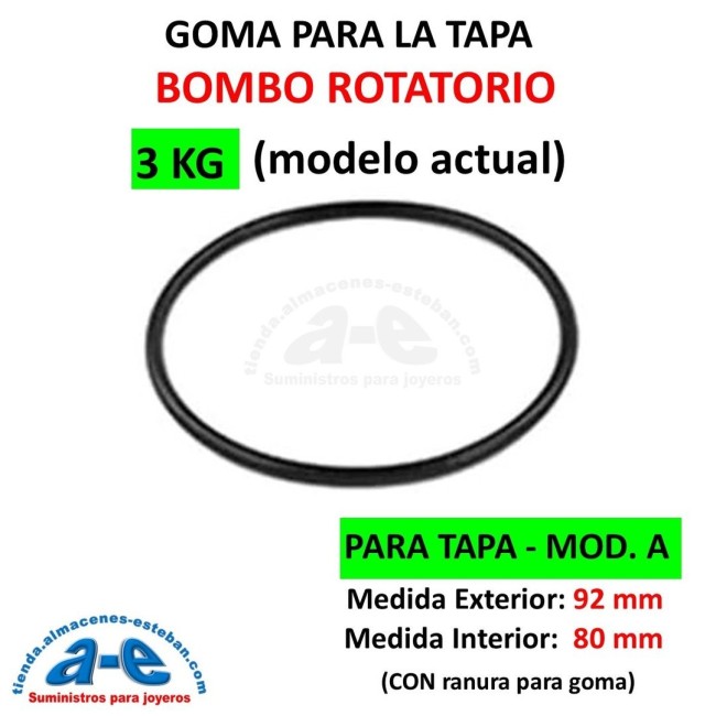 BOMBO ROTATORIO GOMA TAPA 3KG