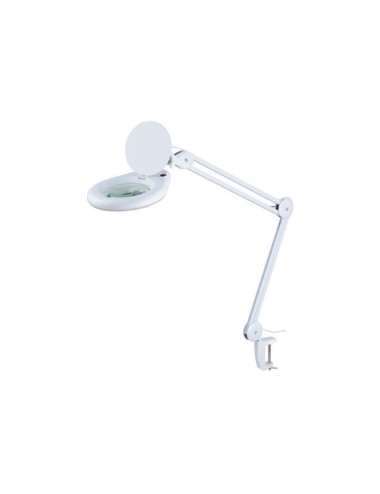 LAMPARA CON LUPA 60 LEDS 14W CON PINZA