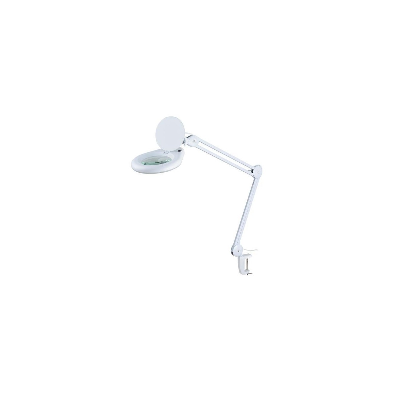 LAMPARA CON LUPA 60 LEDS 14W CON PINZA