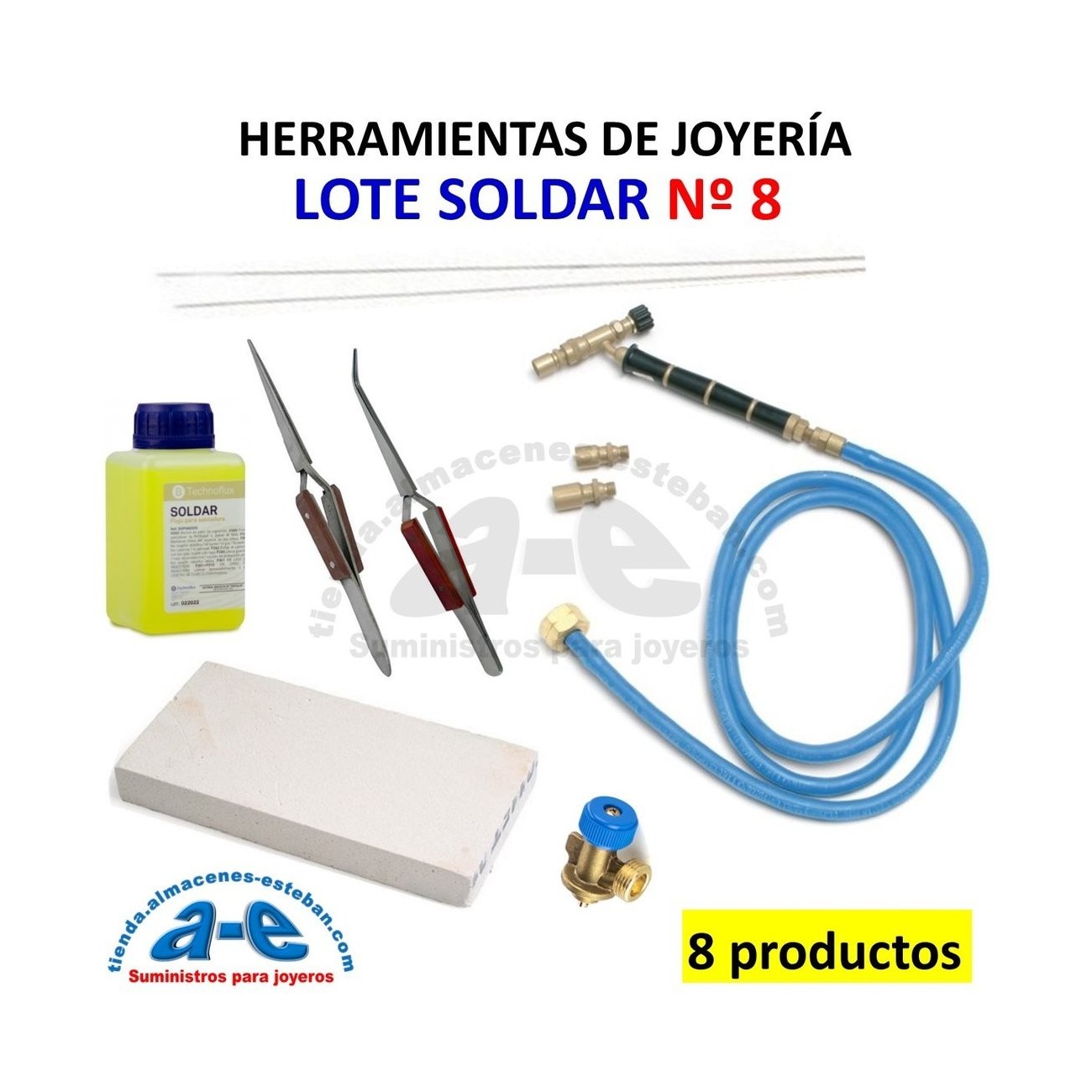 LOTE DE SOLDAR JOYERÍA Nº 8 - (8 PRODUCTOS)