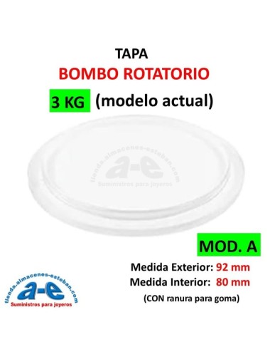 BOMBO ROTATORIO TAPA 3KG REPUESTO MOD. A
