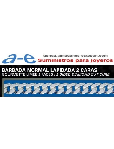 CADENA PLATA BARBADA BNL-35 40CM REASA