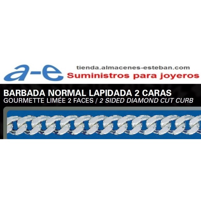 CADENA PLATA BARBADA BNL-35 40CM REASA