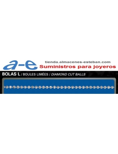 CADENA PLATA BOLAS L-180 40CM REASA