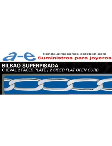 CADENA PLATA BILBAO SL-150 50CM MOSQ.