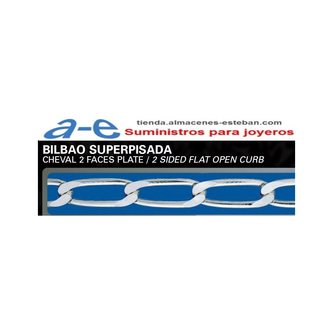 CADENA PLATA BILBAO SL-175 50CM CLICK