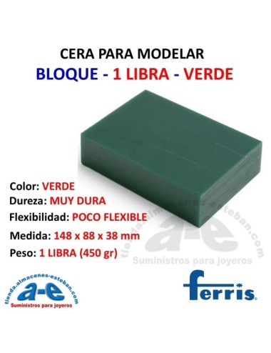 CERA FERRIS BLOQUE 1 LB VERDE