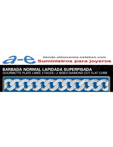 CADENA PLATA BARBADA BNL SL-175 50CM CLICK