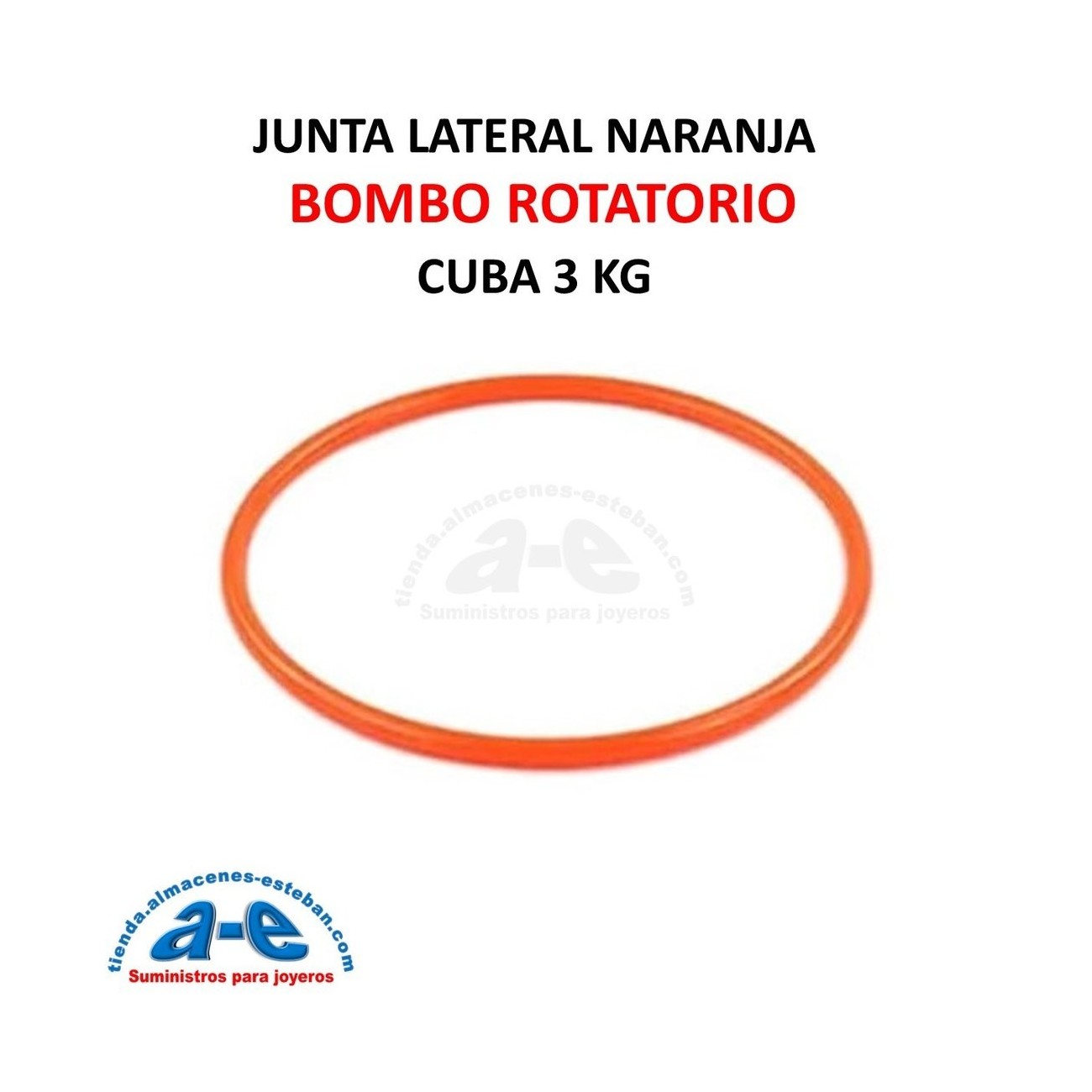 BOMBO ROTATORIO 3KG JUNTA LATERAL NARANJA