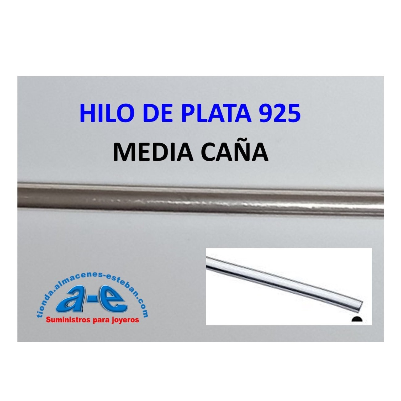 HILO PLATA MEDIA CAÑA 3,25x1,63MM (30cm)