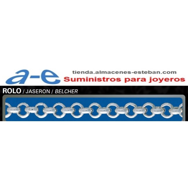 CADENA PLATA ROLO-70 (1m)